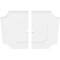 Ekena Millwork Locke Architectural Grade PVC Contemporary Ceiling Medallion, Two Piece, 40"OD x 3"ID x 24"C x 1"P CMP40LE2-03000 - alternate 3